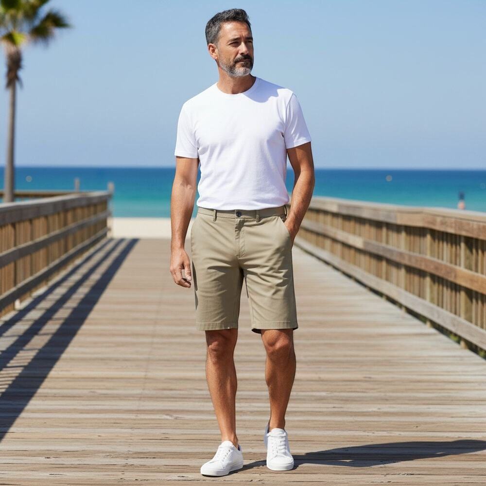 Callaway Opti Dri Golf Shorts Beige Performance Mens 40
